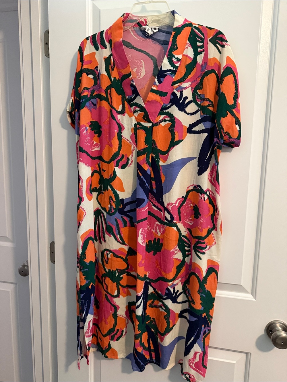 Bel Kazan Colorful Flowing Dress – Boho Lightweight Maxi Style size -S